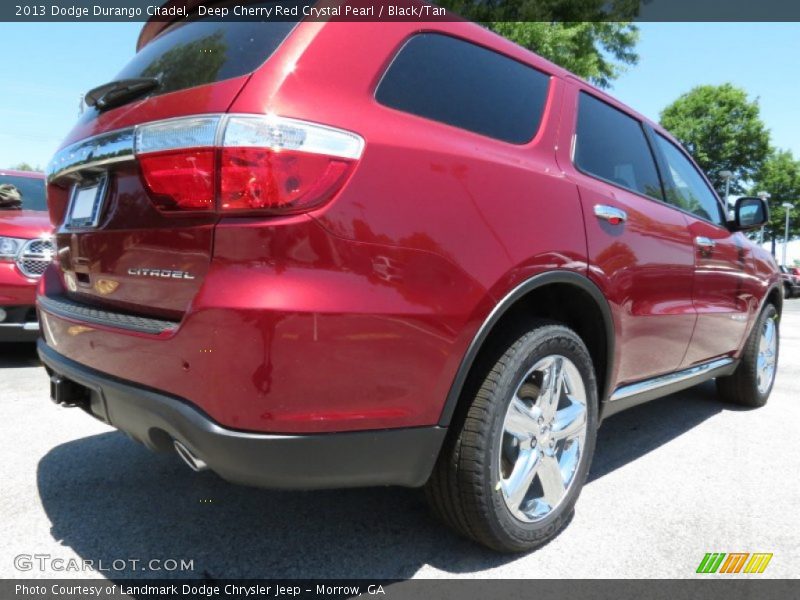 Deep Cherry Red Crystal Pearl / Black/Tan 2013 Dodge Durango Citadel