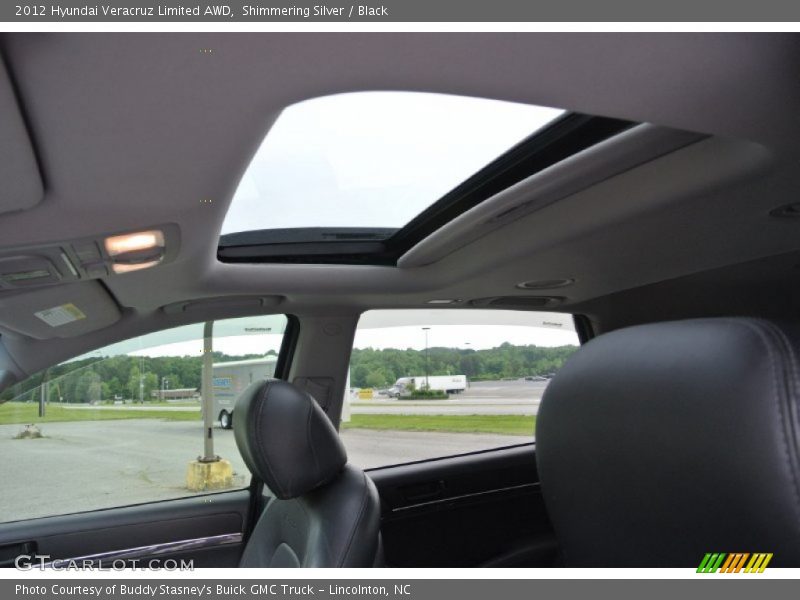Shimmering Silver / Black 2012 Hyundai Veracruz Limited AWD