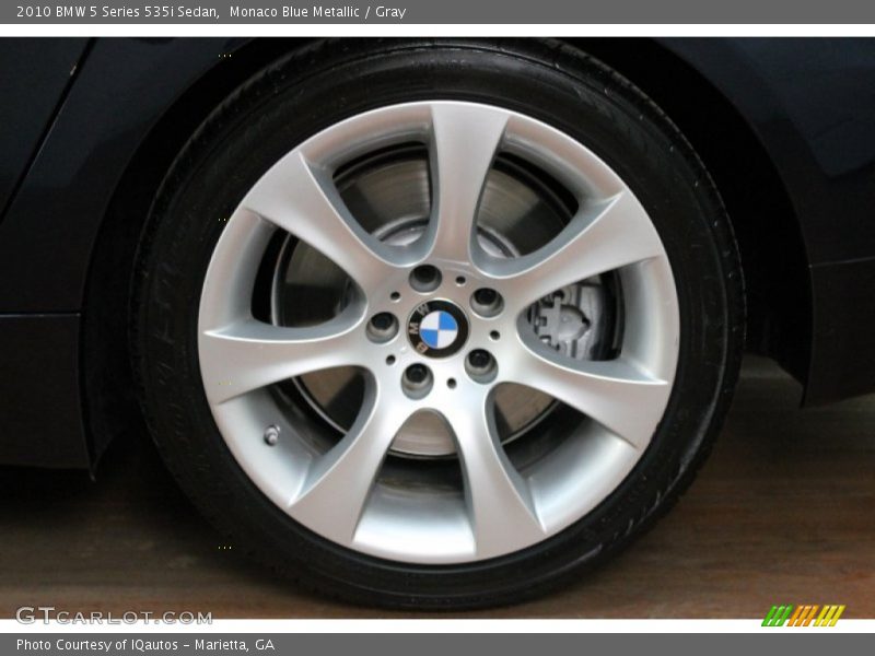 Monaco Blue Metallic / Gray 2010 BMW 5 Series 535i Sedan