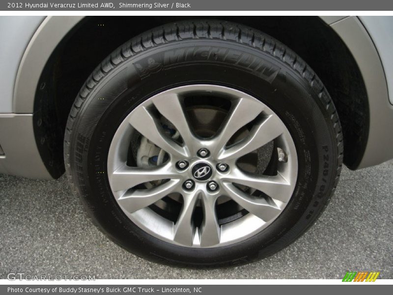 Shimmering Silver / Black 2012 Hyundai Veracruz Limited AWD
