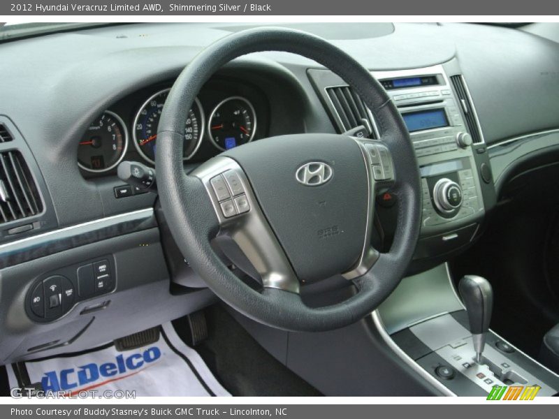Shimmering Silver / Black 2012 Hyundai Veracruz Limited AWD