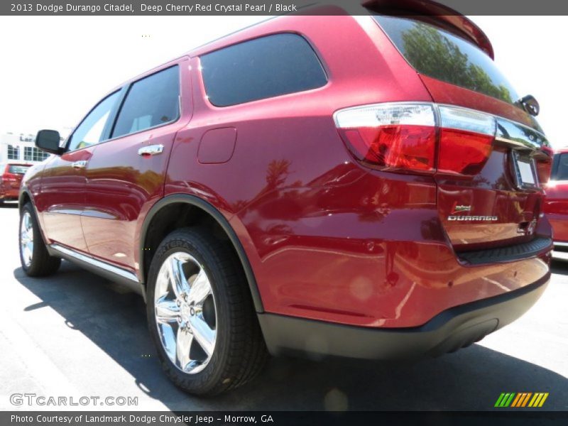 Deep Cherry Red Crystal Pearl / Black 2013 Dodge Durango Citadel
