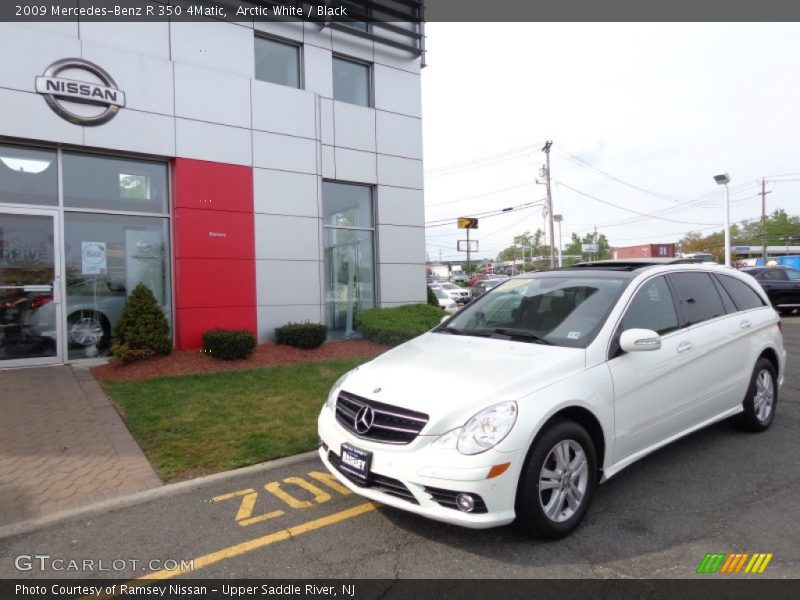 Arctic White / Black 2009 Mercedes-Benz R 350 4Matic