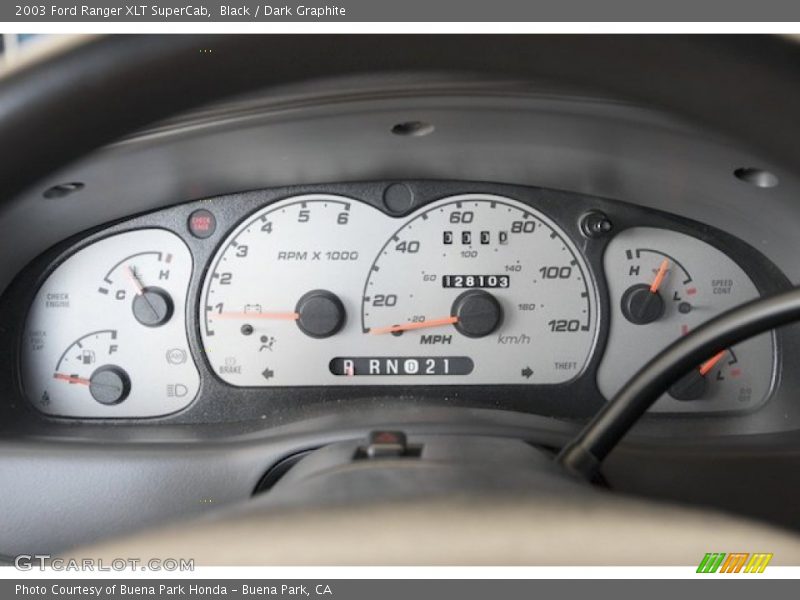  2003 Ranger XLT SuperCab XLT SuperCab Gauges