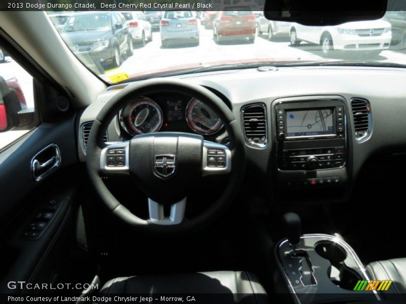 Deep Cherry Red Crystal Pearl / Black 2013 Dodge Durango Citadel