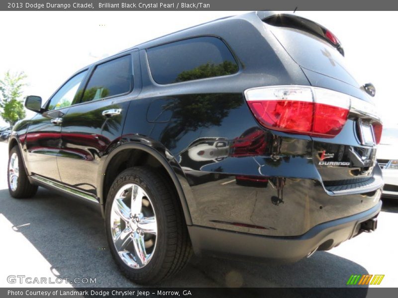 Brilliant Black Crystal Pearl / Black/Tan 2013 Dodge Durango Citadel
