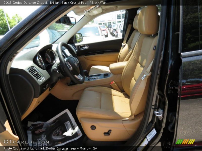 Brilliant Black Crystal Pearl / Black/Tan 2013 Dodge Durango Citadel