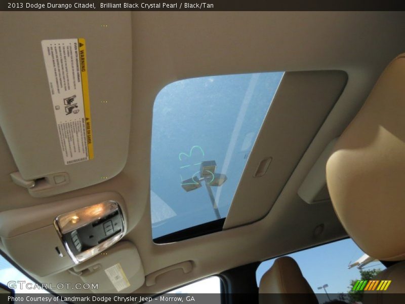 Brilliant Black Crystal Pearl / Black/Tan 2013 Dodge Durango Citadel