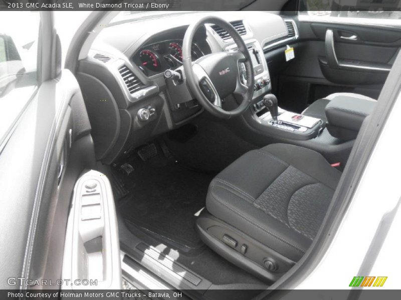 White Diamond Tricoat / Ebony 2013 GMC Acadia SLE