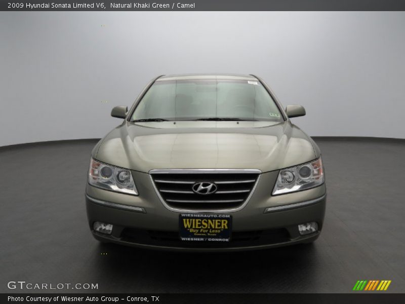Natural Khaki Green / Camel 2009 Hyundai Sonata Limited V6