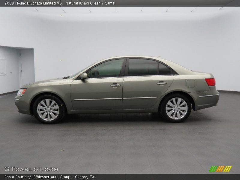 Natural Khaki Green / Camel 2009 Hyundai Sonata Limited V6