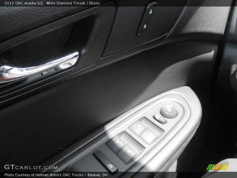White Diamond Tricoat / Ebony 2013 GMC Acadia SLE