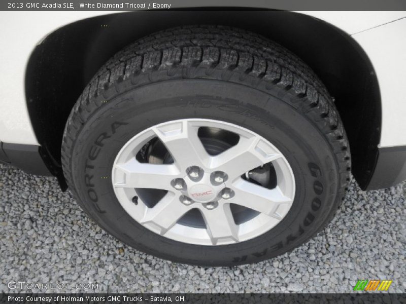 White Diamond Tricoat / Ebony 2013 GMC Acadia SLE