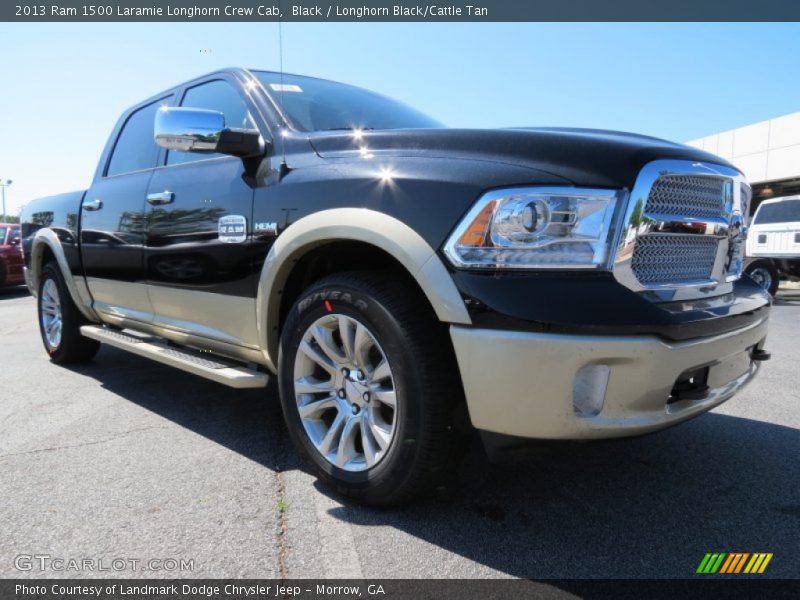 Black / Longhorn Black/Cattle Tan 2013 Ram 1500 Laramie Longhorn Crew Cab