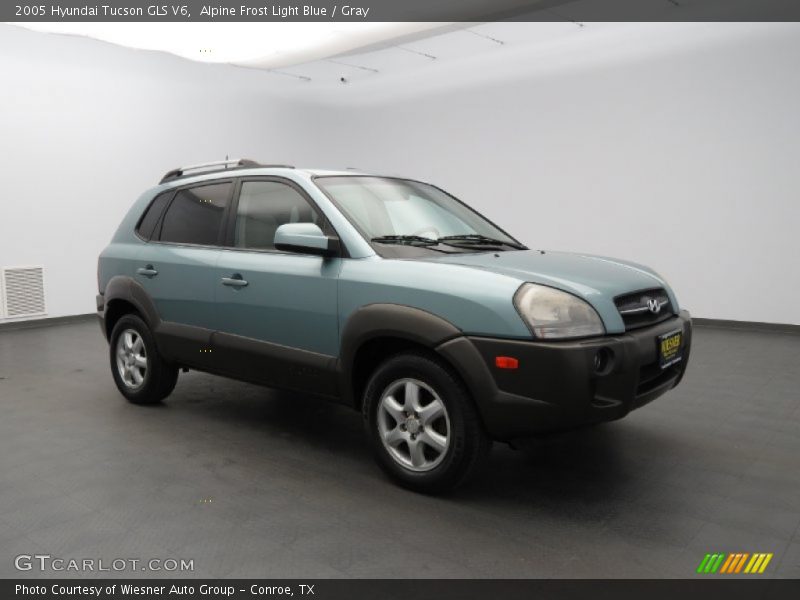 Alpine Frost Light Blue / Gray 2005 Hyundai Tucson GLS V6