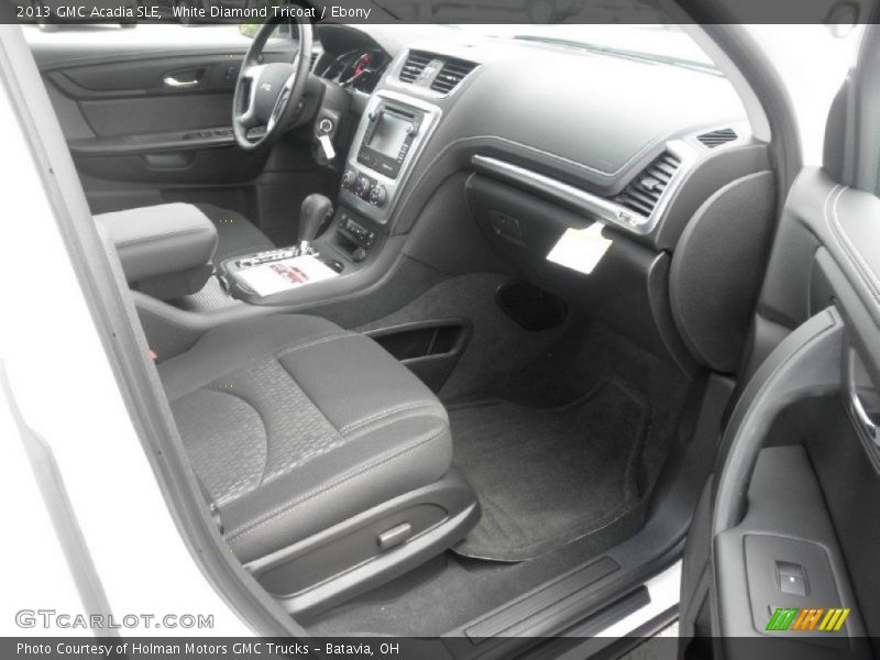White Diamond Tricoat / Ebony 2013 GMC Acadia SLE