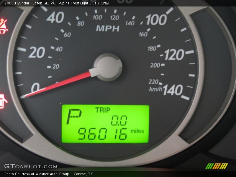 Alpine Frost Light Blue / Gray 2005 Hyundai Tucson GLS V6