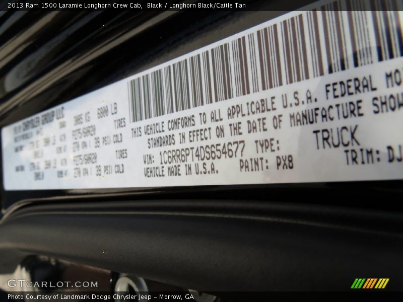Black / Longhorn Black/Cattle Tan 2013 Ram 1500 Laramie Longhorn Crew Cab