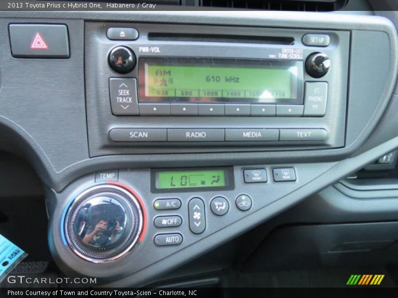 Audio System of 2013 Prius c Hybrid One