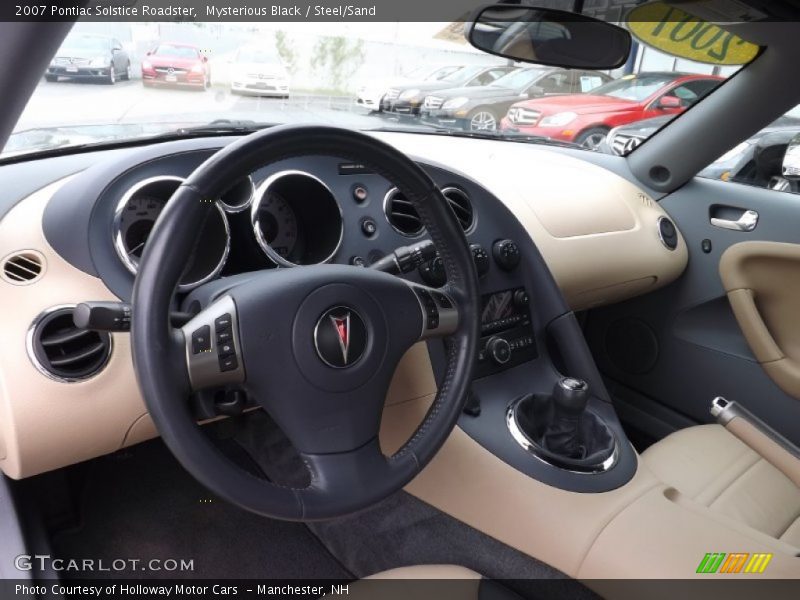 Mysterious Black / Steel/Sand 2007 Pontiac Solstice Roadster