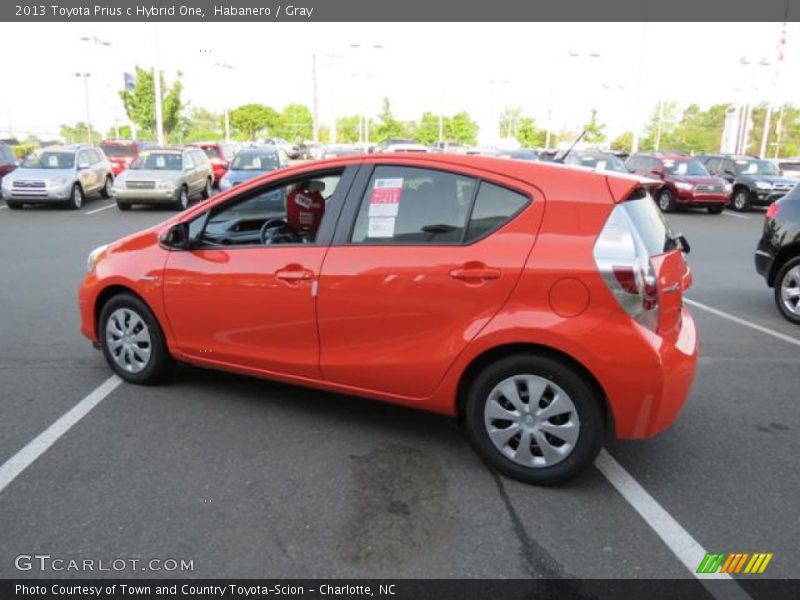 Habanero / Gray 2013 Toyota Prius c Hybrid One