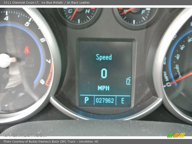 Ice Blue Metallic / Jet Black Leather 2011 Chevrolet Cruze LT