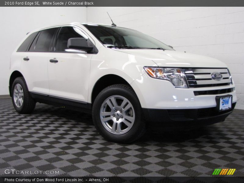 White Suede / Charcoal Black 2010 Ford Edge SE