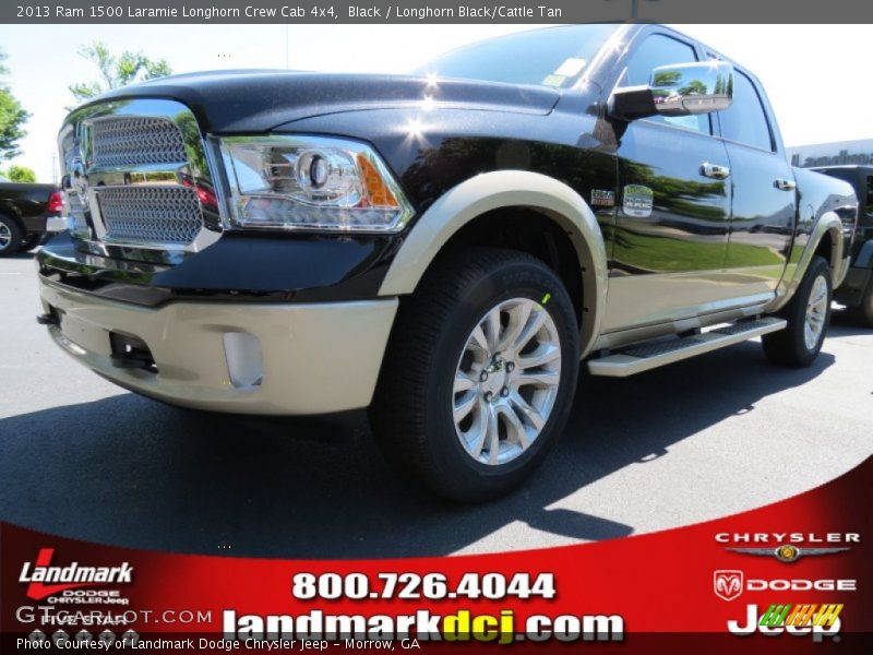 Black / Longhorn Black/Cattle Tan 2013 Ram 1500 Laramie Longhorn Crew Cab 4x4