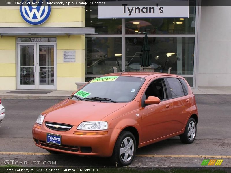 Spicy Orange / Charcoal 2006 Chevrolet Aveo LS Hatchback