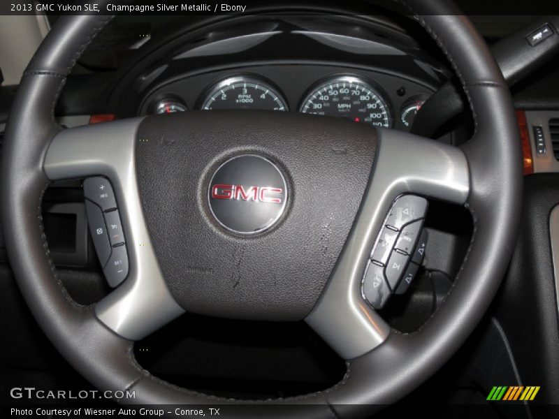 Champagne Silver Metallic / Ebony 2013 GMC Yukon SLE