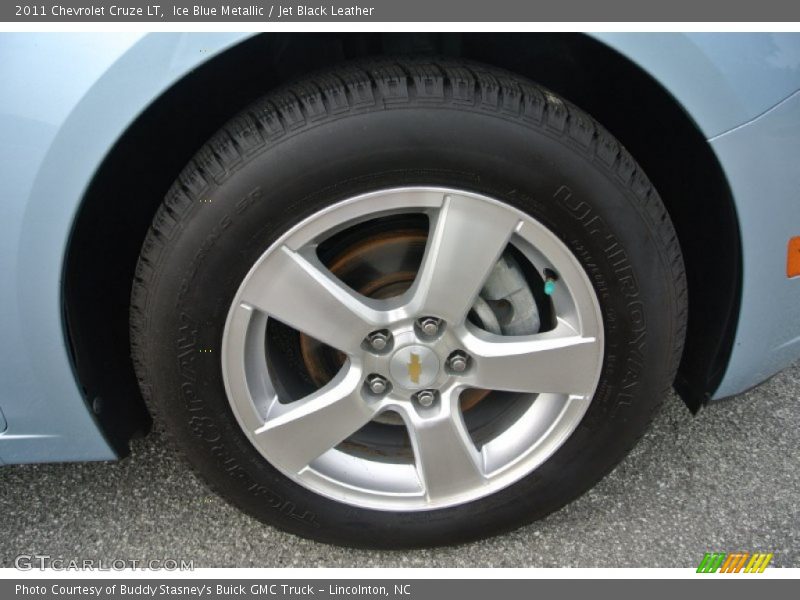 Ice Blue Metallic / Jet Black Leather 2011 Chevrolet Cruze LT