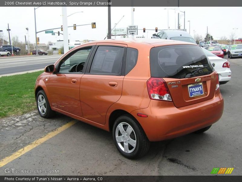 Spicy Orange / Charcoal 2006 Chevrolet Aveo LS Hatchback