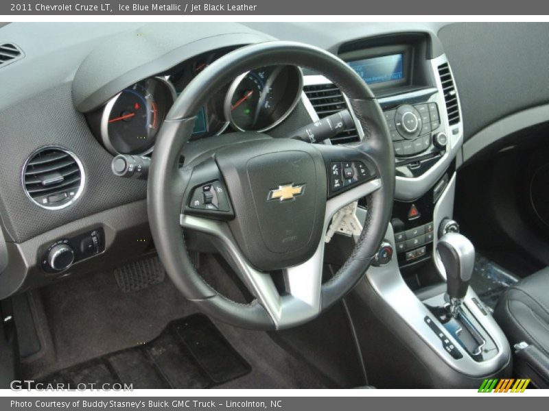 Ice Blue Metallic / Jet Black Leather 2011 Chevrolet Cruze LT