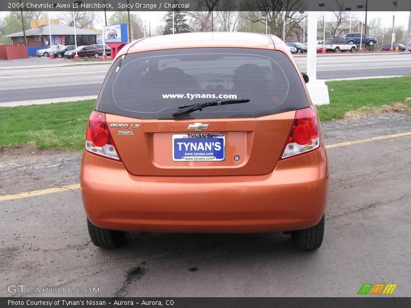 Spicy Orange / Charcoal 2006 Chevrolet Aveo LS Hatchback