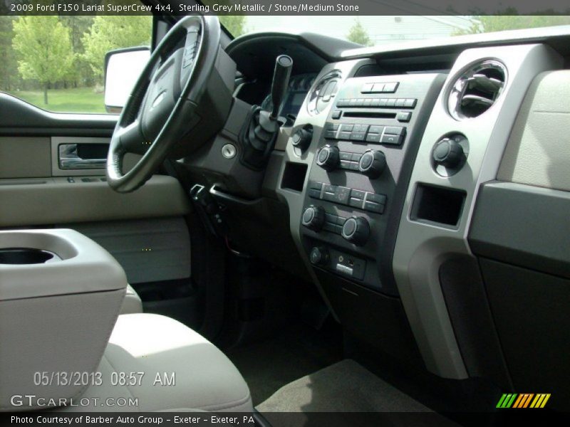 Sterling Grey Metallic / Stone/Medium Stone 2009 Ford F150 Lariat SuperCrew 4x4