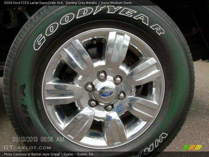 Sterling Grey Metallic / Stone/Medium Stone 2009 Ford F150 Lariat SuperCrew 4x4