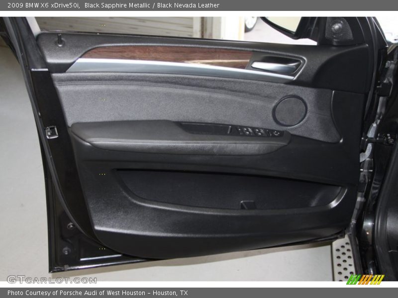 Black Sapphire Metallic / Black Nevada Leather 2009 BMW X6 xDrive50i
