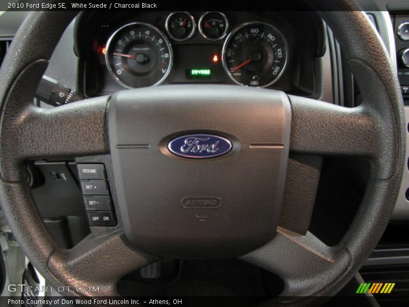 White Suede / Charcoal Black 2010 Ford Edge SE