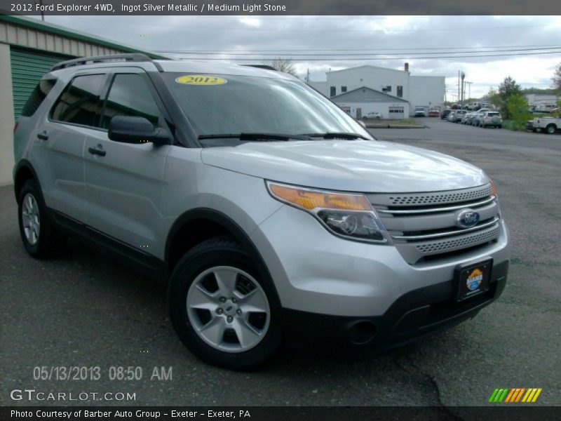 Ingot Silver Metallic / Medium Light Stone 2012 Ford Explorer 4WD