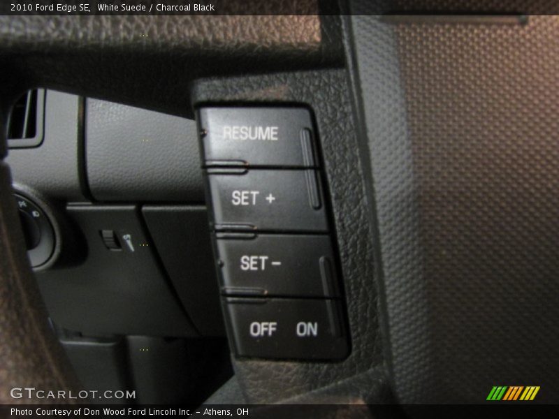 White Suede / Charcoal Black 2010 Ford Edge SE
