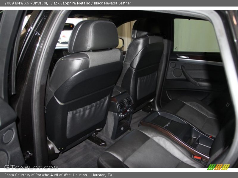 Black Sapphire Metallic / Black Nevada Leather 2009 BMW X6 xDrive50i