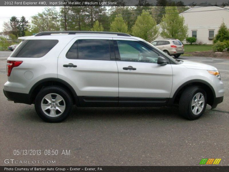 Ingot Silver Metallic / Medium Light Stone 2012 Ford Explorer 4WD
