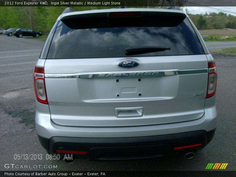 Ingot Silver Metallic / Medium Light Stone 2012 Ford Explorer 4WD