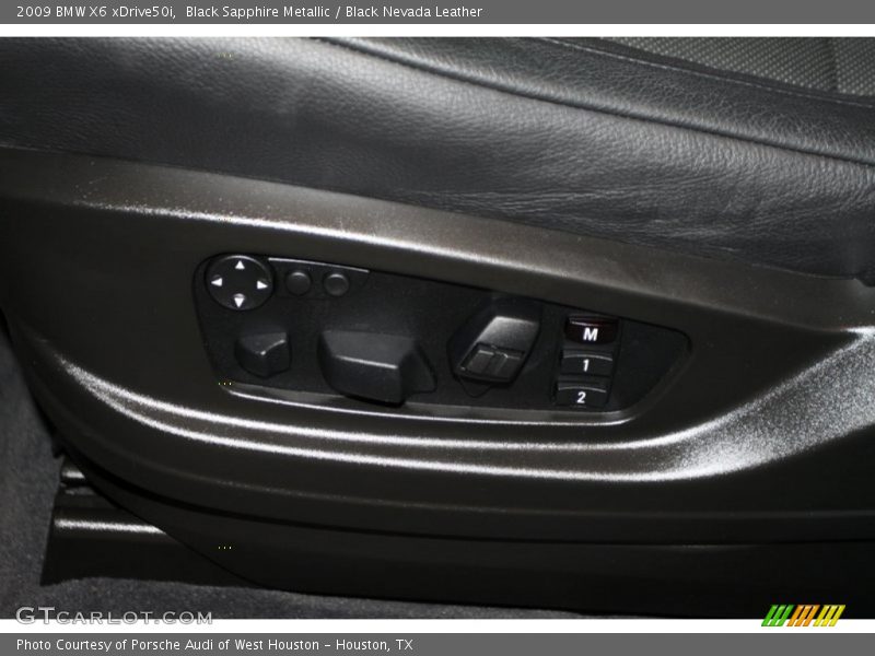 Black Sapphire Metallic / Black Nevada Leather 2009 BMW X6 xDrive50i
