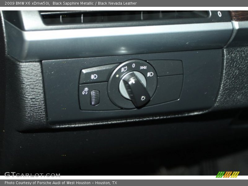 Black Sapphire Metallic / Black Nevada Leather 2009 BMW X6 xDrive50i