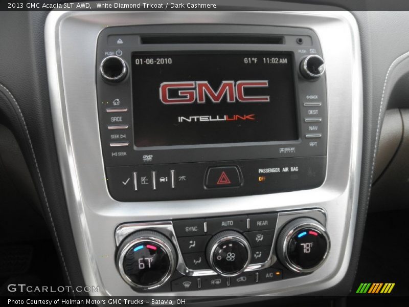 Controls of 2013 Acadia SLT AWD