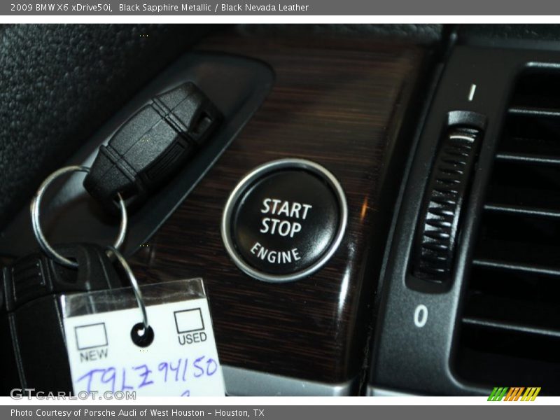 Black Sapphire Metallic / Black Nevada Leather 2009 BMW X6 xDrive50i
