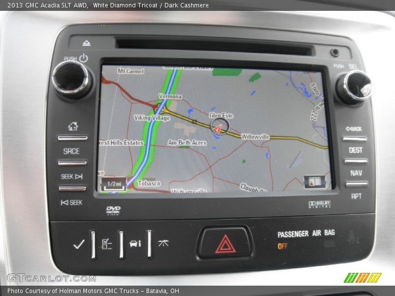 Navigation of 2013 Acadia SLT AWD