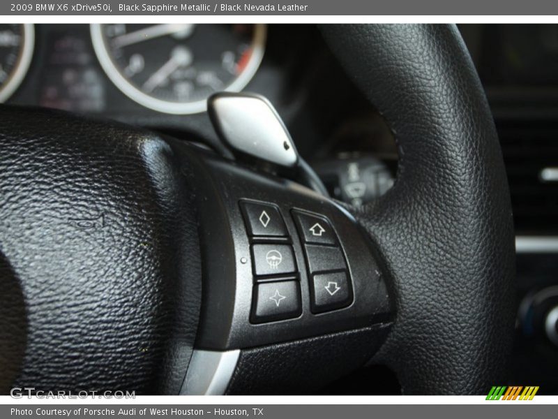 Black Sapphire Metallic / Black Nevada Leather 2009 BMW X6 xDrive50i