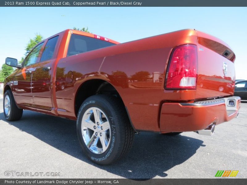 Copperhead Pearl / Black/Diesel Gray 2013 Ram 1500 Express Quad Cab